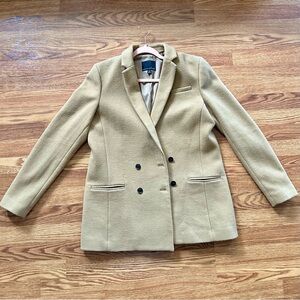 BANANA REPUBLIC Classic Tan Double-Breasted Women's Blazer